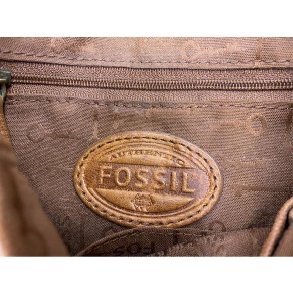 Fossil brown leather shoulder bag - Picture 12 of 12